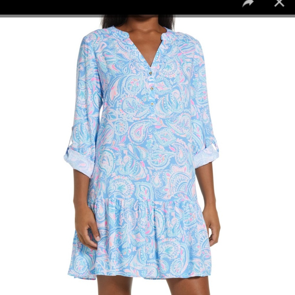 Lilly Pulitzer Charlee Tunic Dress SS 2021 XL EUC